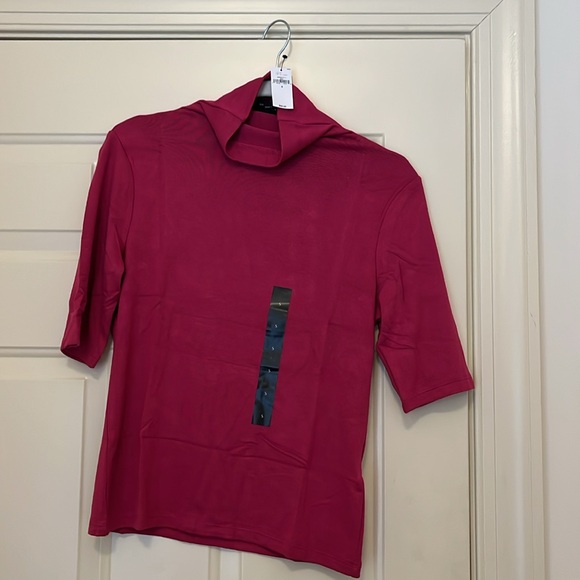 Banana Republic Soft Luxe Berry Turtleneck Top/NWT/S - Picture 11 of 12